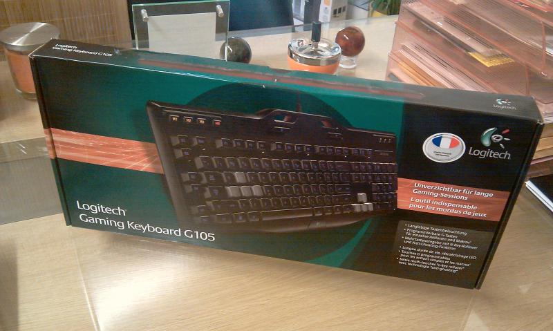 clavier jeux Logitech G105 Gaming Keyboard à 75 €