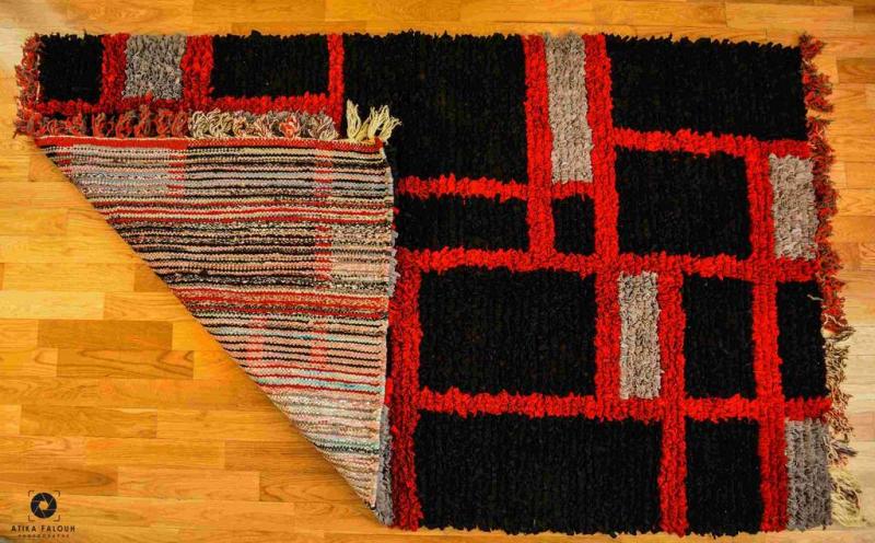 Berber Moroccan Rug - Boucherouite rug