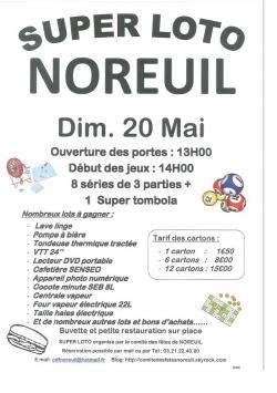 Super Loto � Noreuil(62128) le dimanche 20 Mai 2012