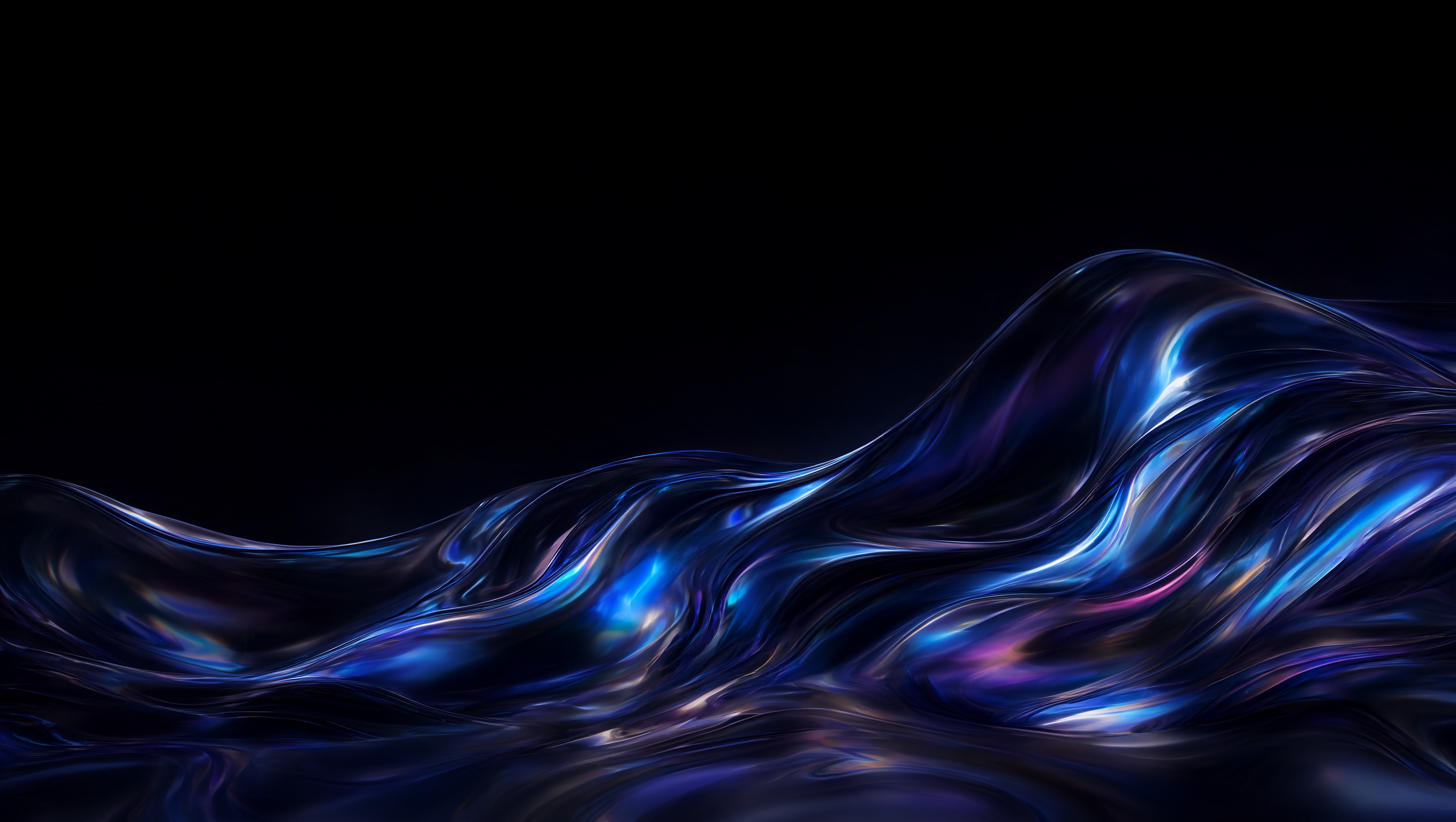 Wallpaper Liquid Aurora Intelligence Artificielle - IA