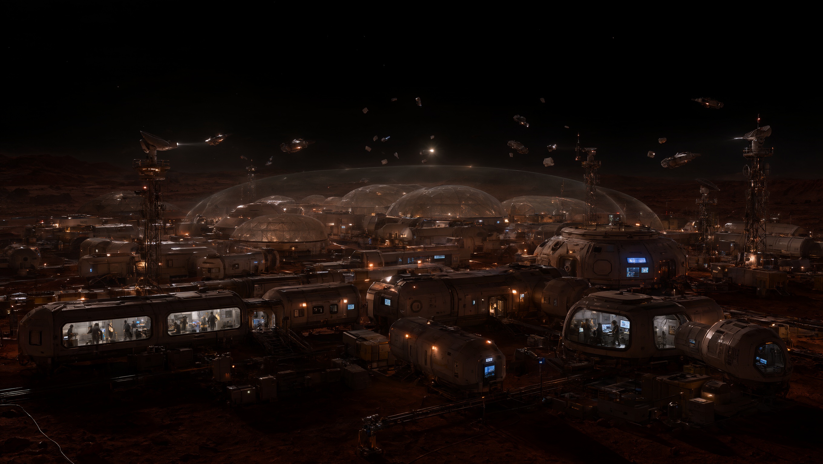 Wallpaper Mars Silent Shield Orbital Defense 2K v2 Intelligence Artificielle - IA