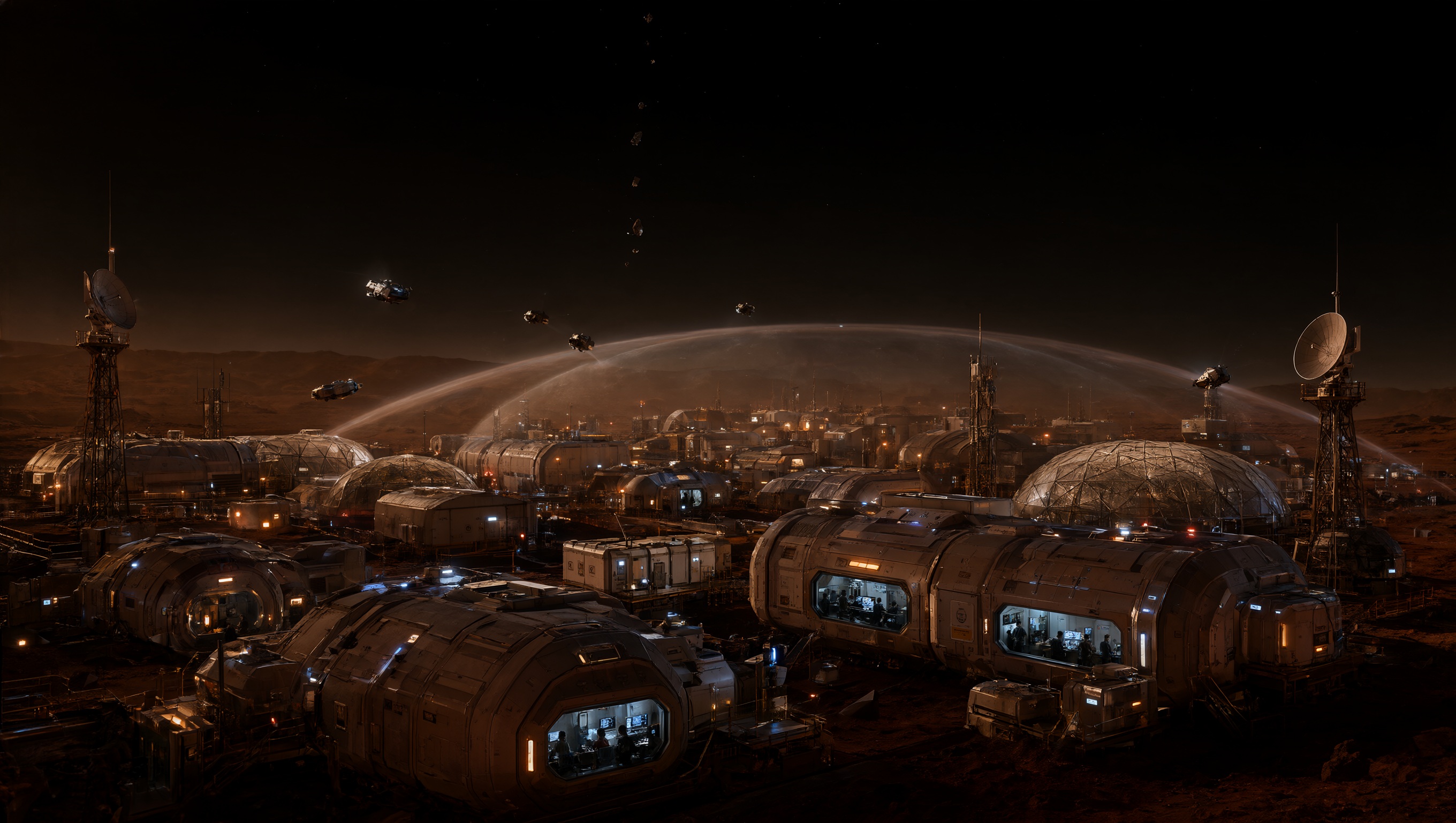 Wallpaper Mars Silent Shield Orbital Defense 2K v3 Intelligence Artificielle - IA