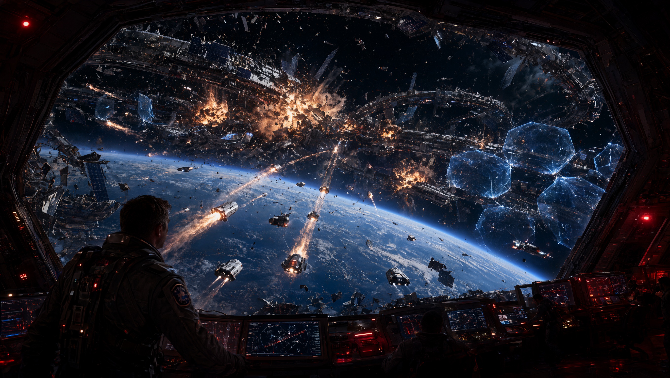 Wallpaper Orbital Nexus - La chute de la cite Intelligence Artificielle - IA