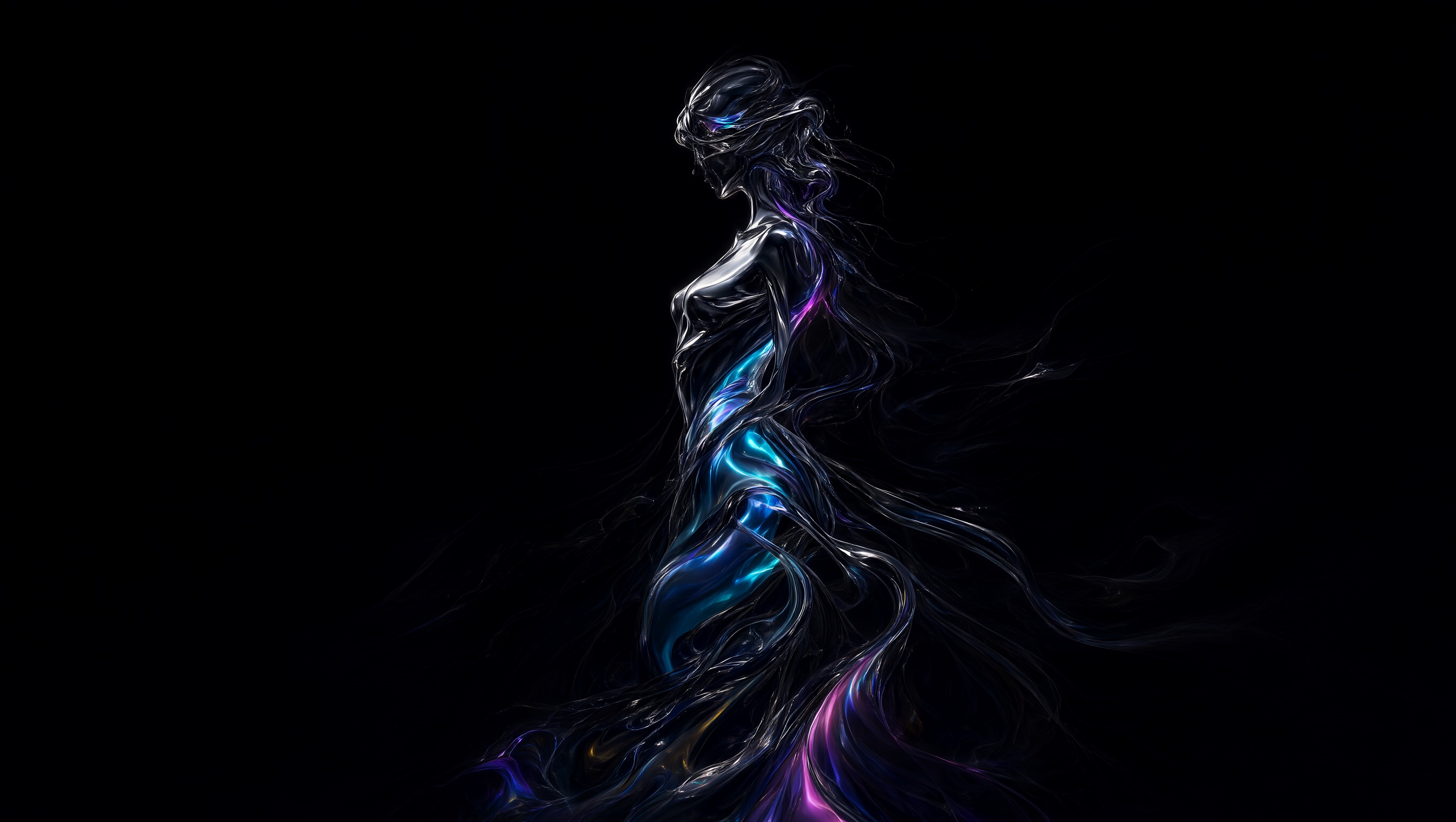 Wallpaper Rainbow Phantom Intelligence Artificielle - IA
