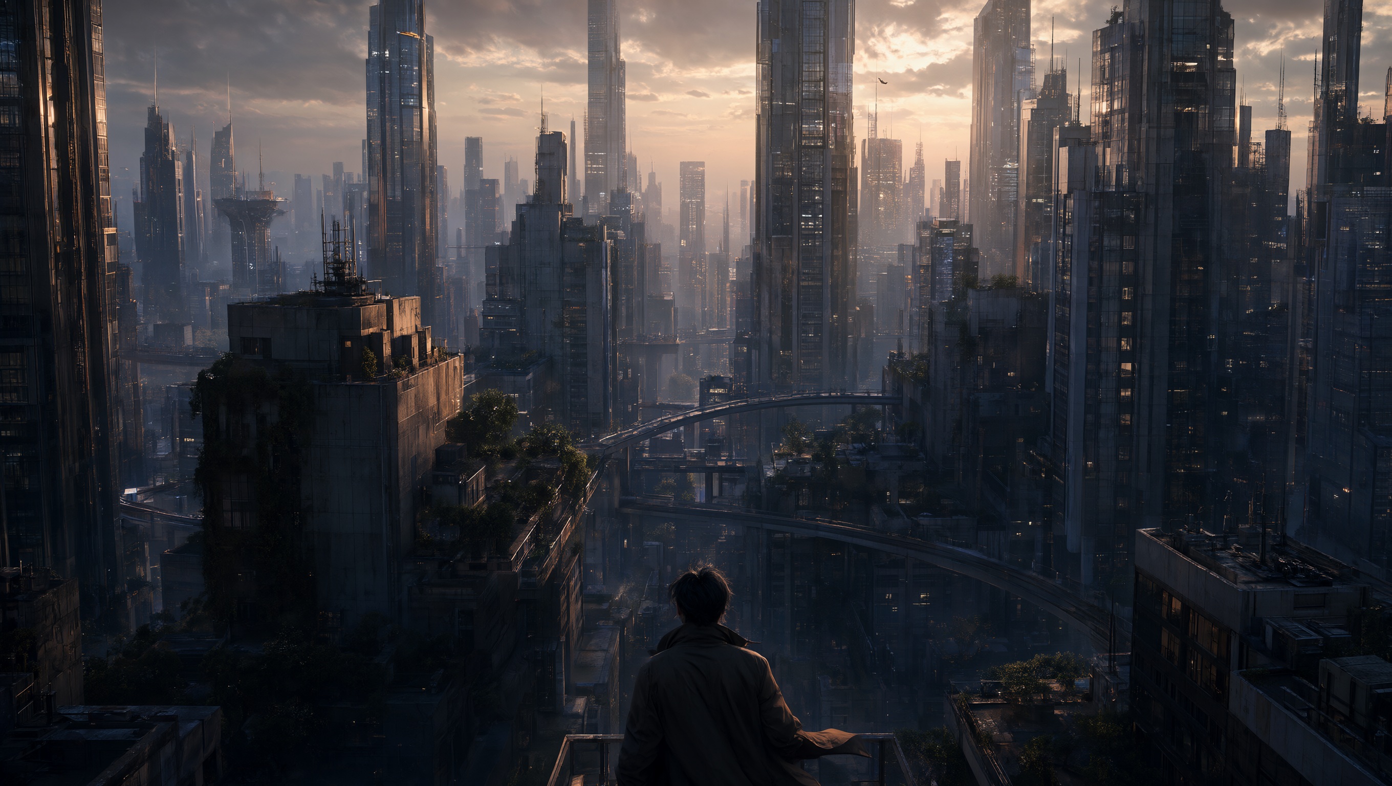 Wallpaper The City at the End of Time Intelligence Artificielle - IA