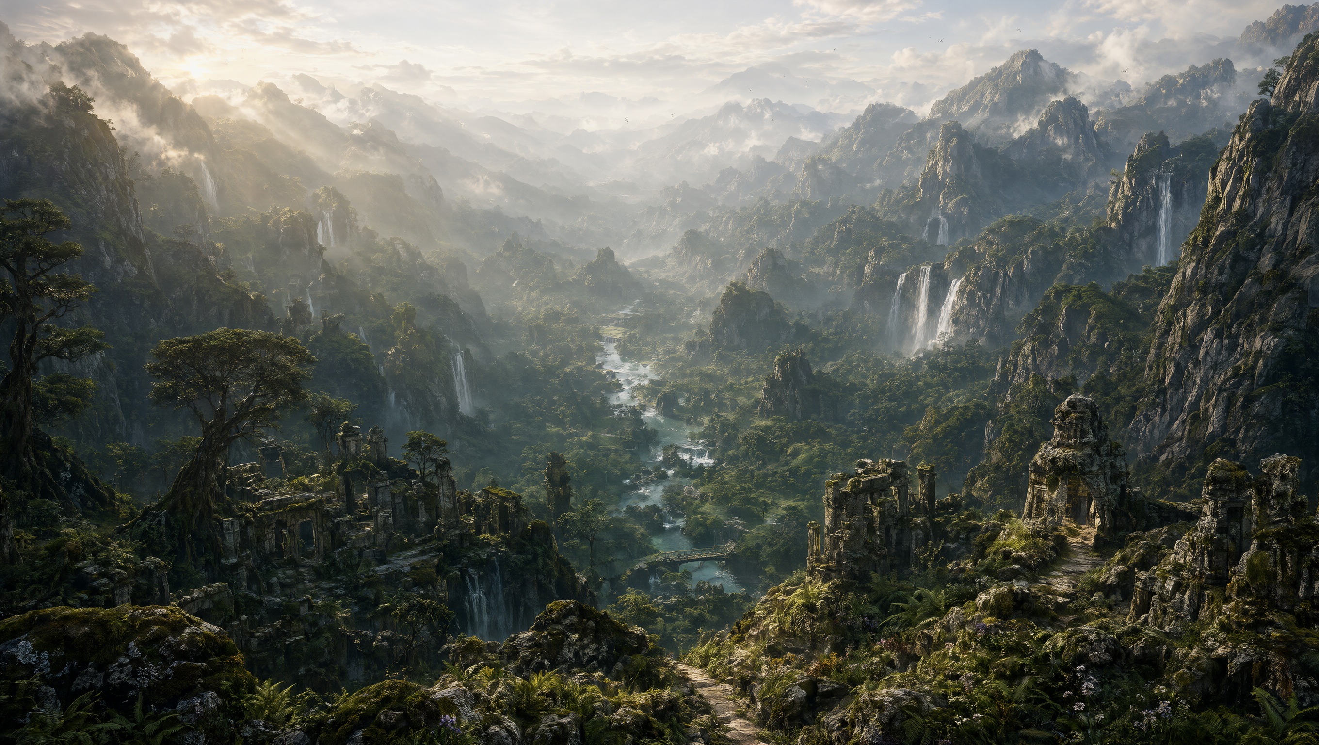 Wallpaper The Forgotten Valley Intelligence Artificielle - IA