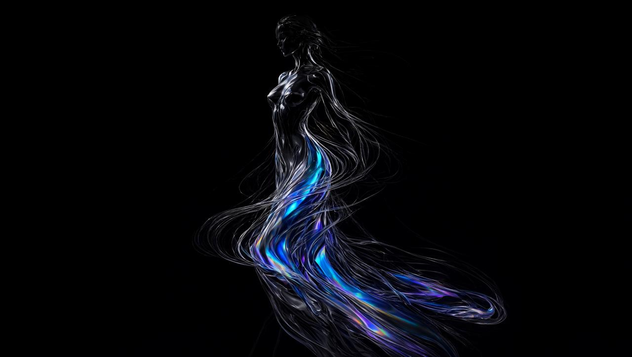 Wallpaper Liquid Ascension Intelligence Artificielle - IA