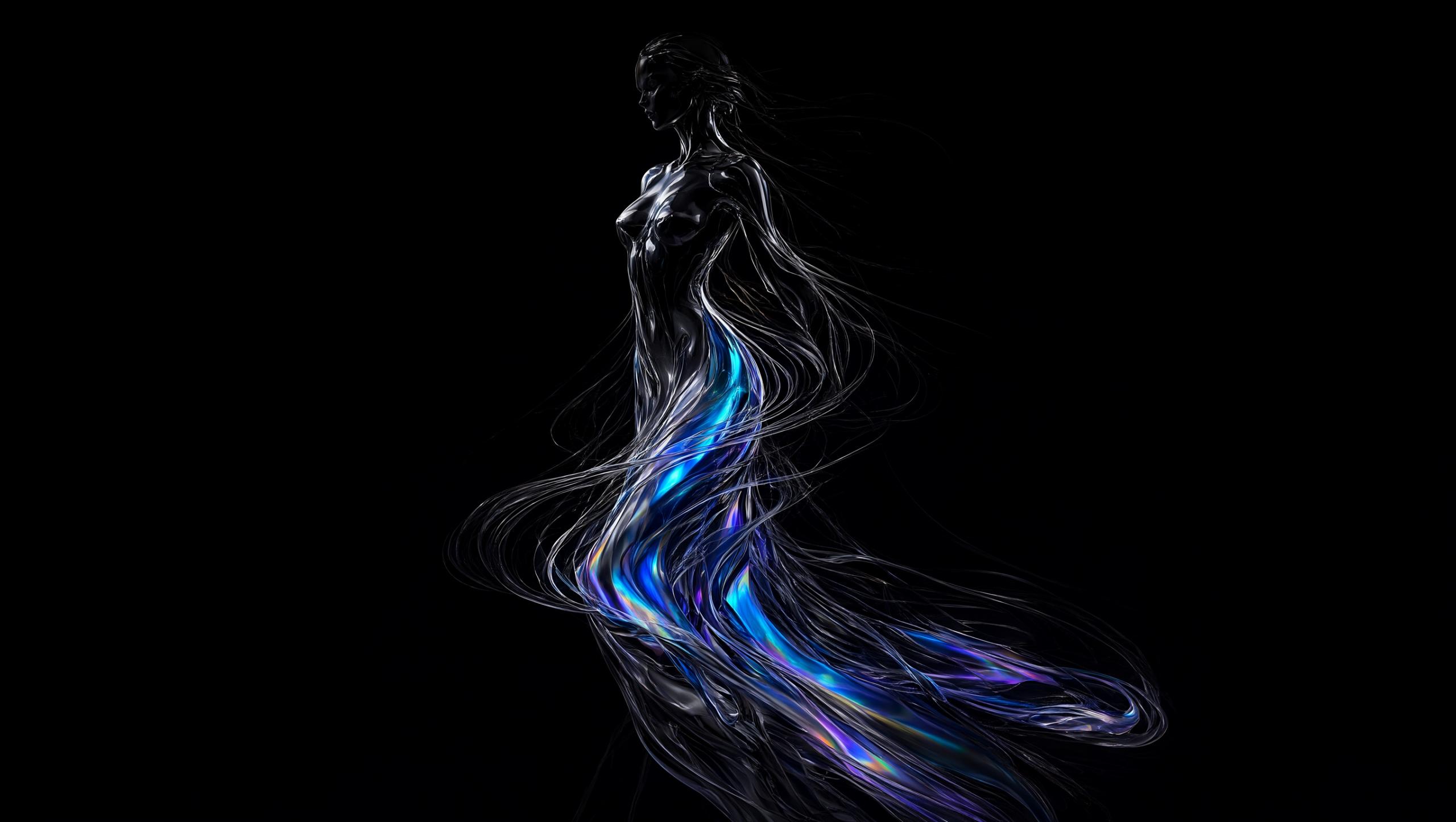 Wallpaper Liquid Ascension Intelligence Artificielle - IA