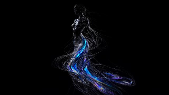 Wallpaper Liquid Ascension Intelligence Artificielle - IA
