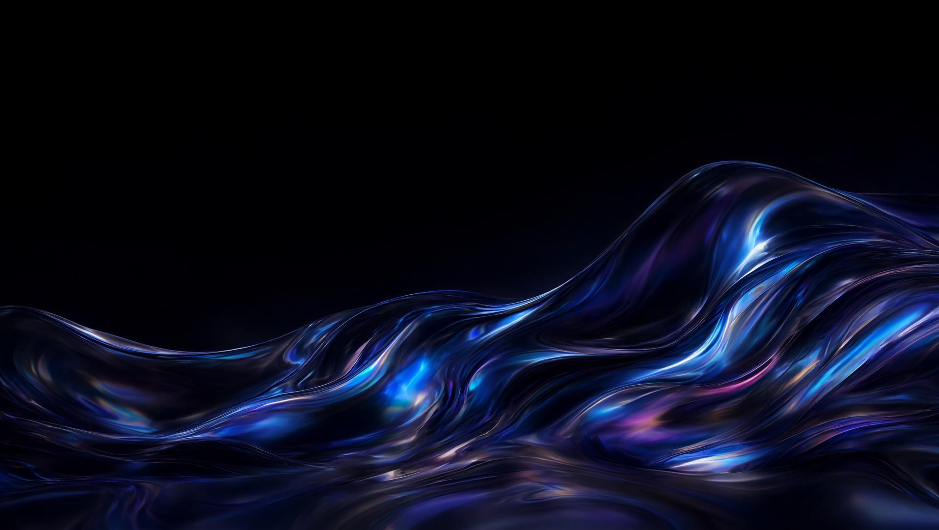 Wallpaper Liquid Aurora Intelligence Artificielle - IA