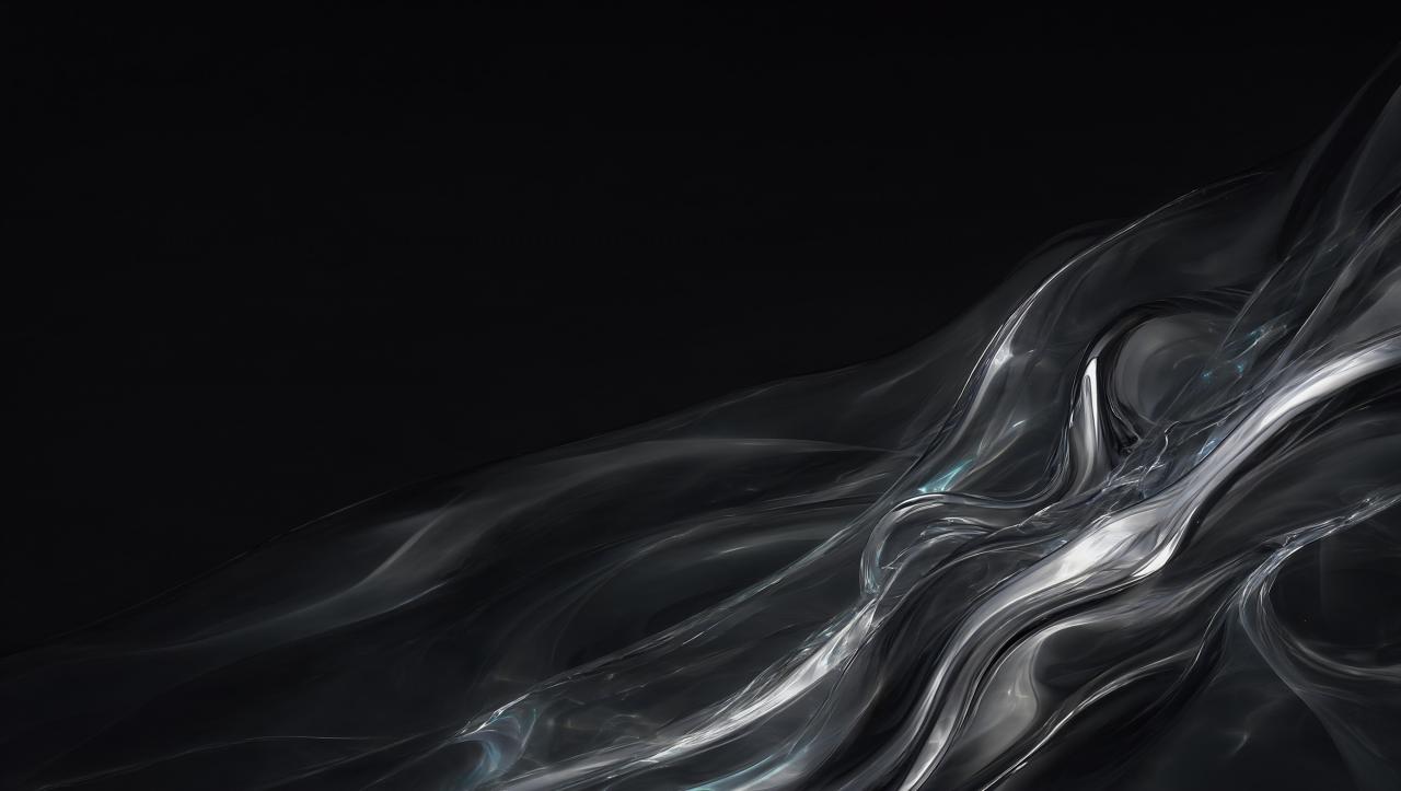 Wallpaper Liquid Glass Chrome Intelligence Artificielle - IA
