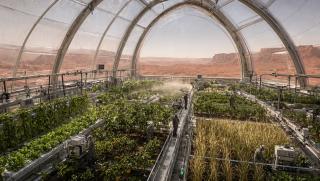 Wallpaper Mars Eden Under Glass 2K v2 Intelligence Artificielle - IA