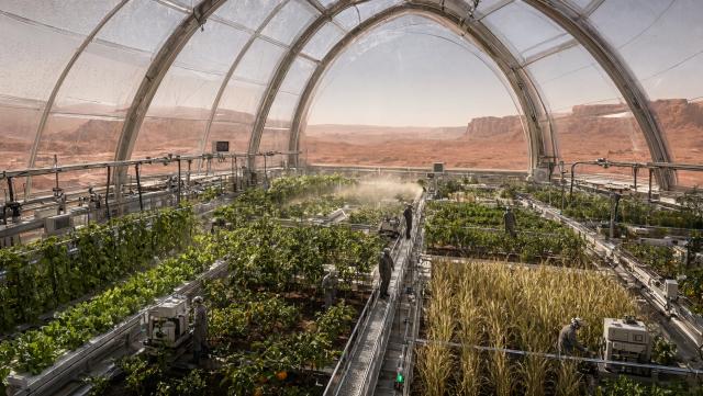 Wallpaper Mars Eden Under Glass 2K v2 Intelligence Artificielle - IA