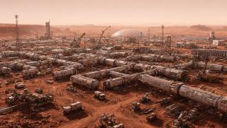 Wallpaper Mars First Dawn Colony 2K Intelligence Artificielle - IA