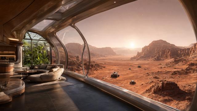 Wallpaper Mars Prime - Le dernier refuge Intelligence Artificielle - IA