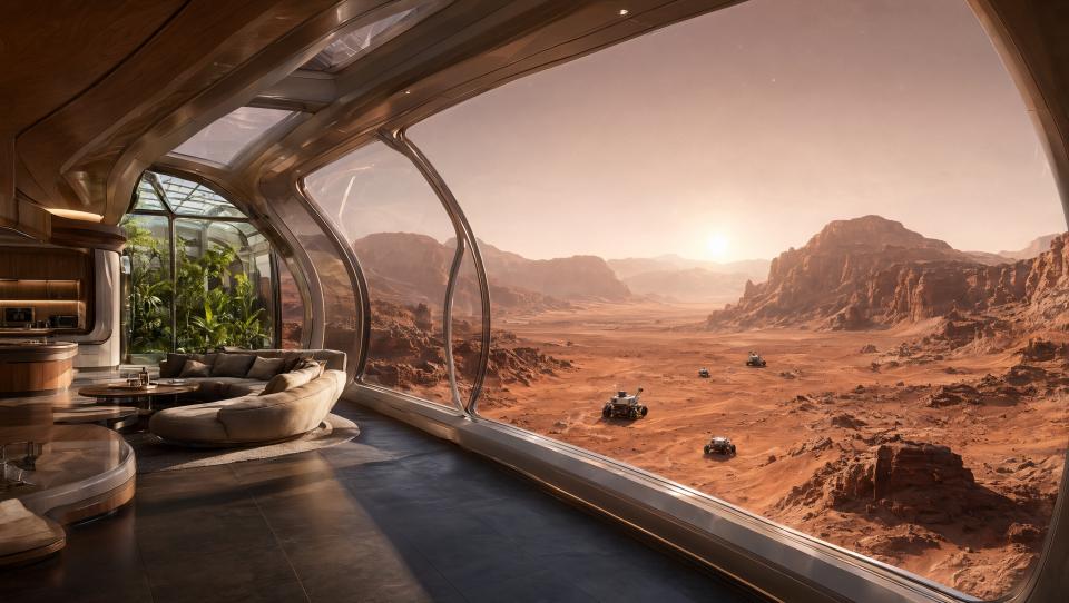 Wallpaper Mars Prime - Le dernier refuge Intelligence Artificielle - IA