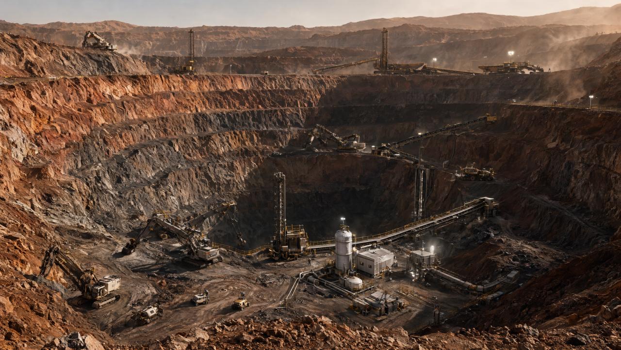 Wallpaper Mars Red Abyss Mining Frontier 2K v2 Intelligence Artificielle - IA