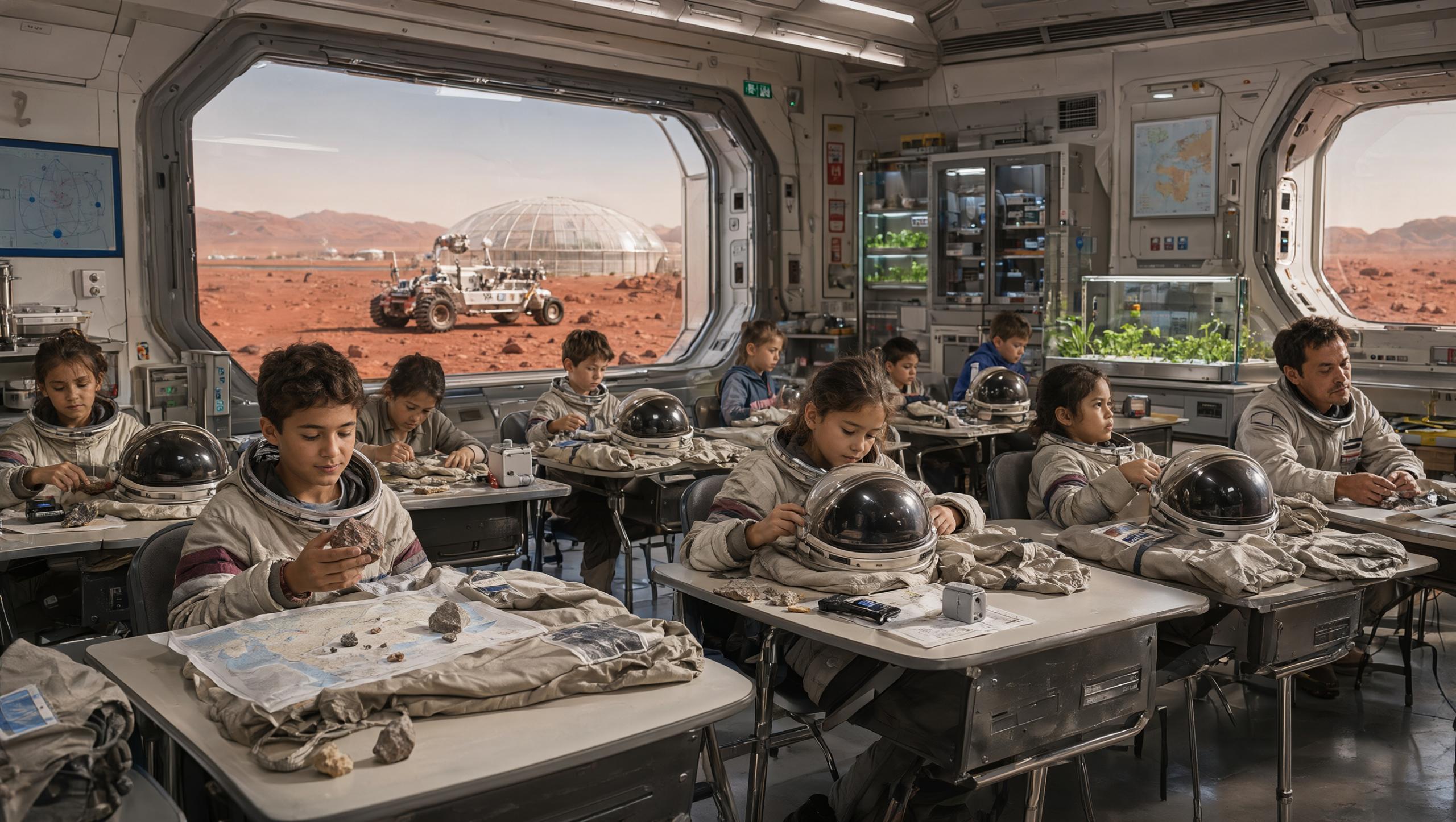 Wallpaper Mars School Beyond Earth 2K Intelligence Artificielle - IA