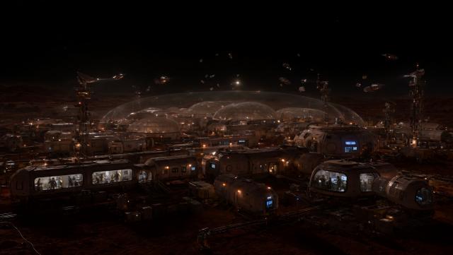 Wallpaper Mars Silent Shield Orbital Defense 2K v2 Intelligence Artificielle - IA
