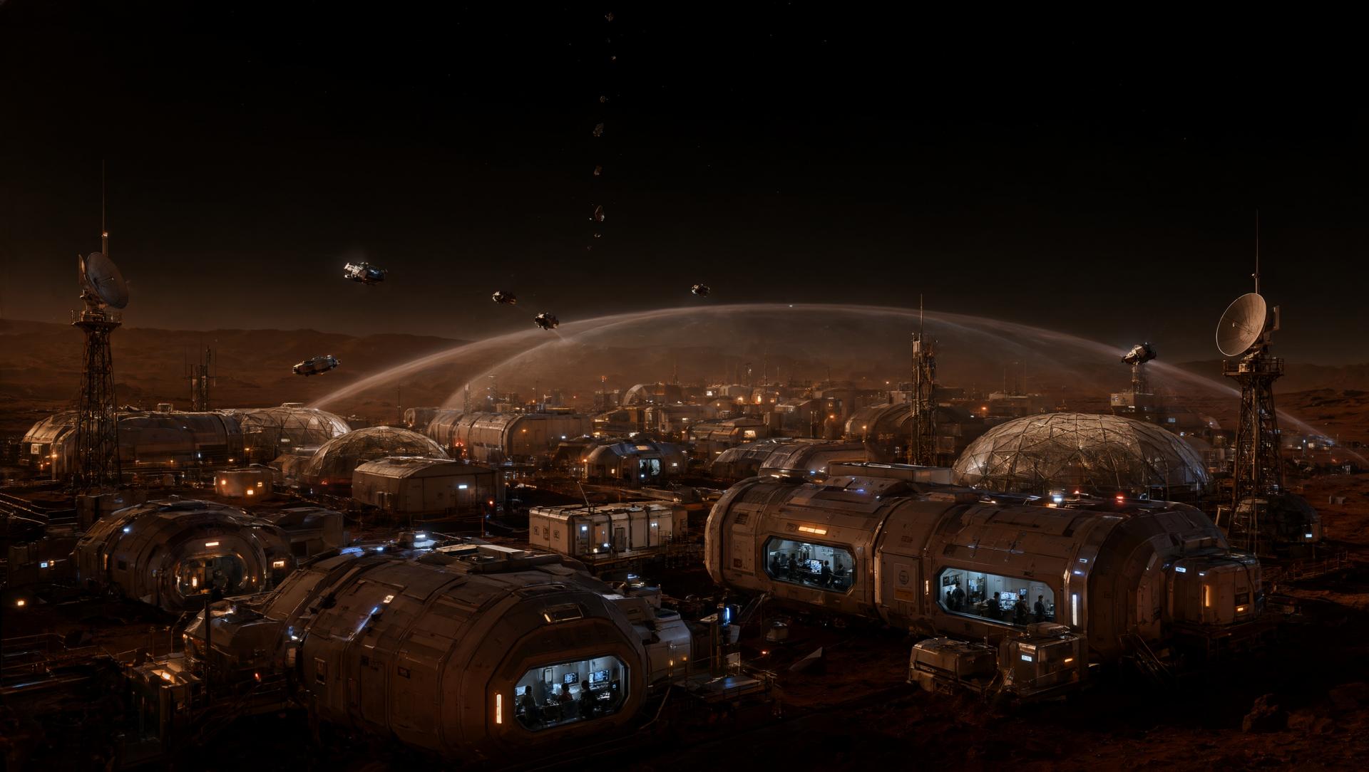 Wallpaper Mars Silent Shield Orbital Defense 2K v3 Intelligence Artificielle - IA