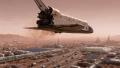 Wallpaper Intelligence Artificielle - IA Mars Skyway Orbital Shuttle 2K v2