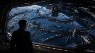 Wallpaper Orbital Nexus - Le commandant face a l infini Intelligence Artificielle - IA