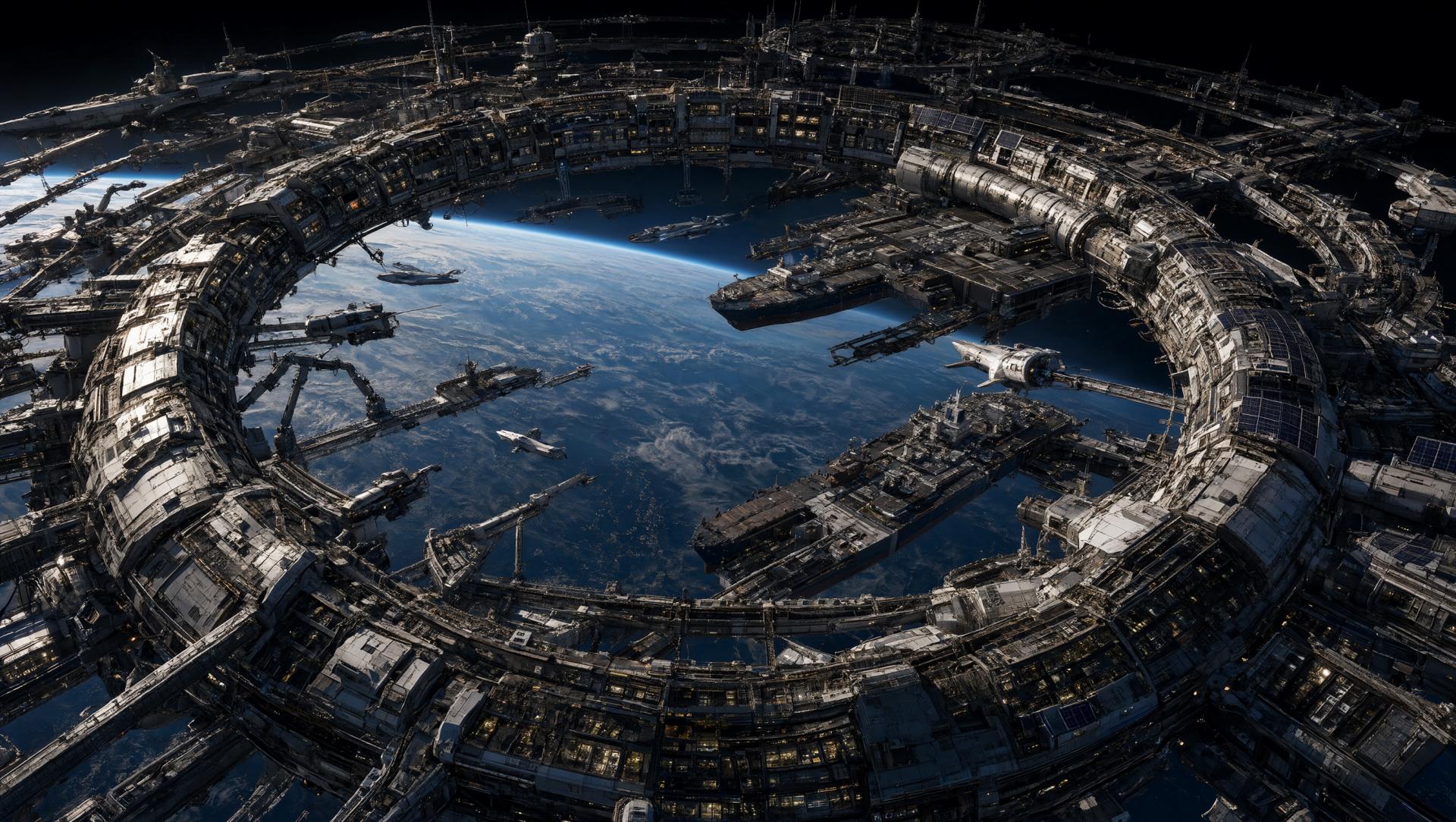 Wallpaper Orbital Nexus Intelligence Artificielle - IA