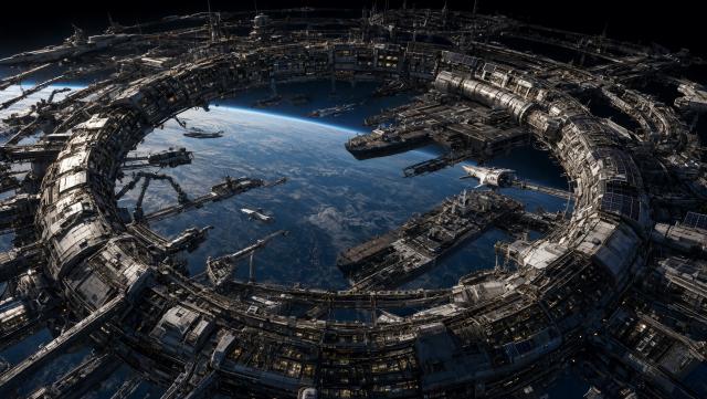 Wallpaper Orbital Nexus Intelligence Artificielle - IA