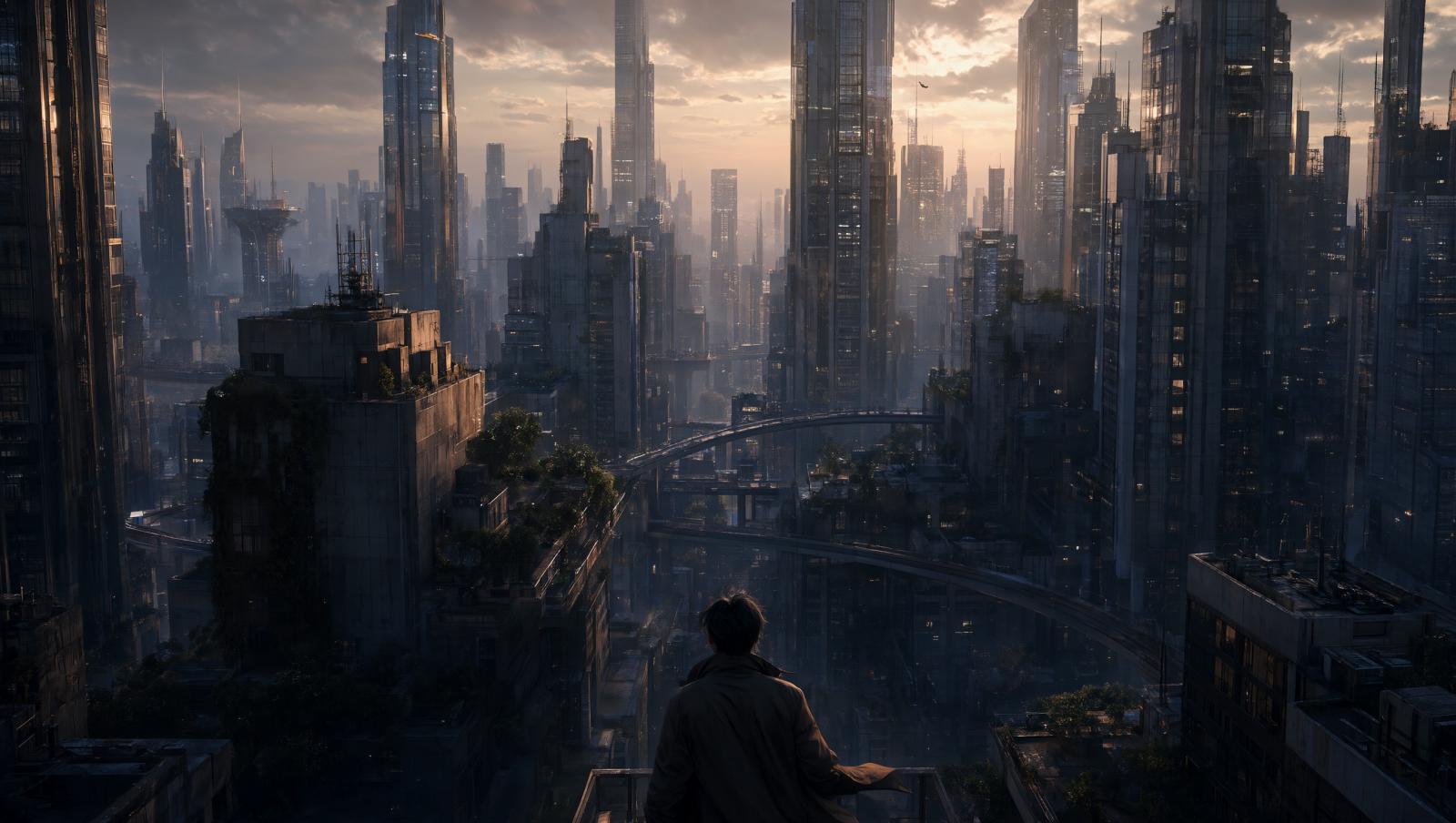 Wallpaper The City at the End of Time Intelligence Artificielle - IA