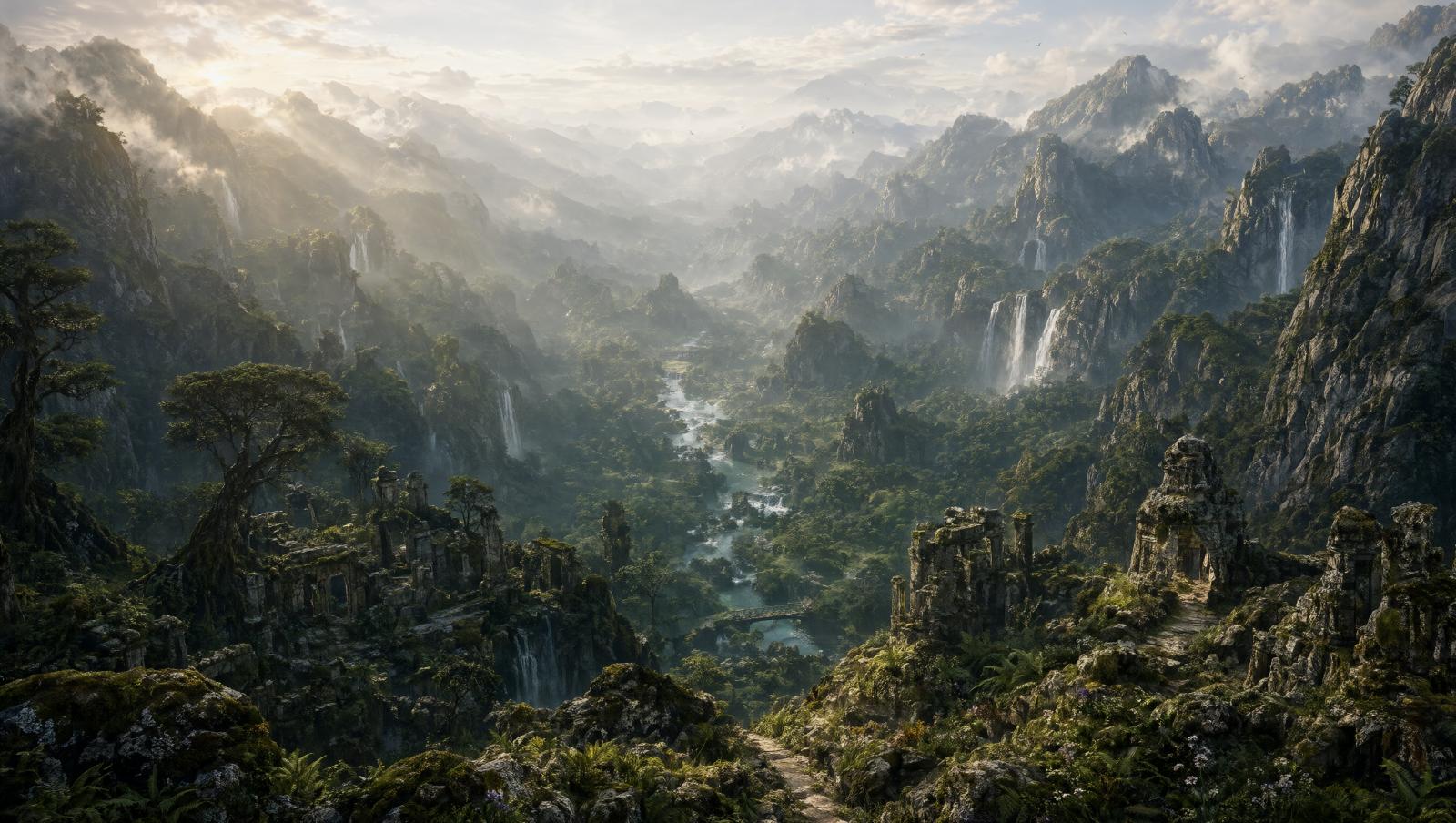 Wallpaper The Forgotten Valley Intelligence Artificielle - IA