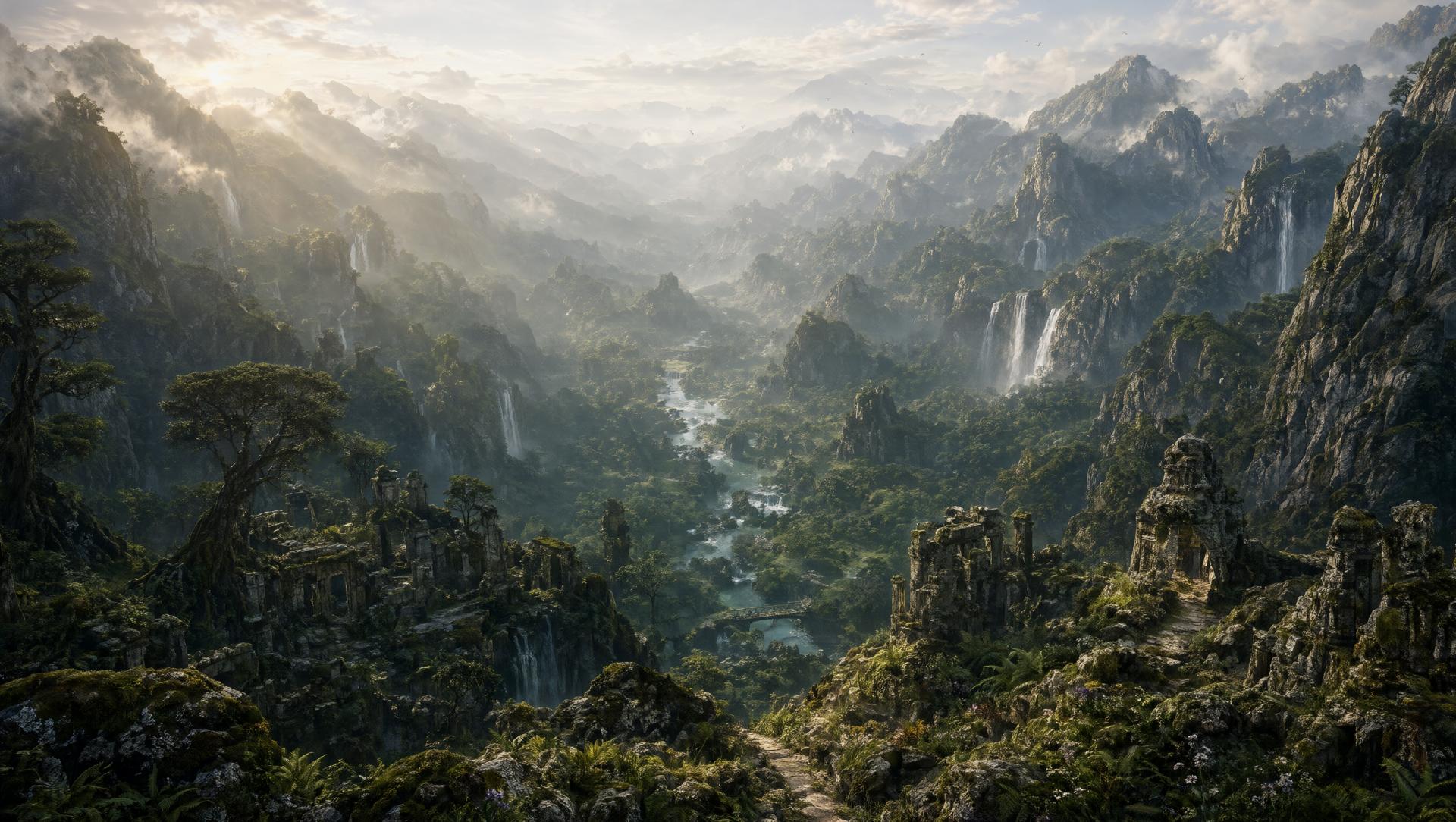 Wallpaper The Forgotten Valley Intelligence Artificielle - IA