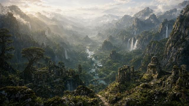 Wallpaper The Forgotten Valley Intelligence Artificielle - IA
