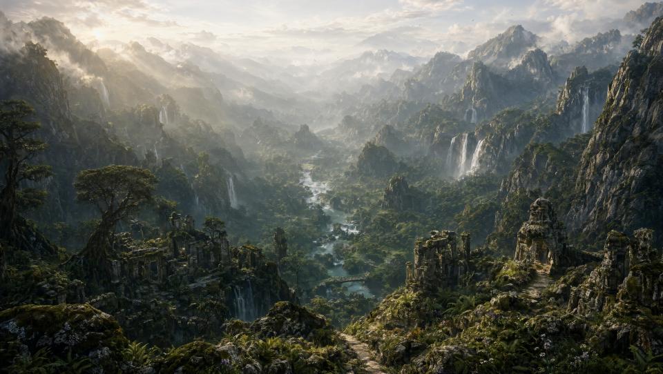 Wallpaper The Forgotten Valley Intelligence Artificielle - IA