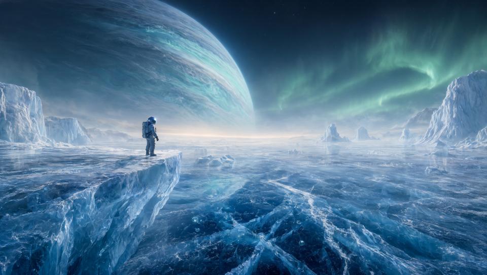 Wallpaper The Ocean of Europa Intelligence Artificielle - IA