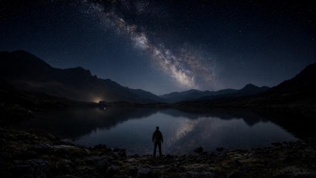 Wallpaper Where the Stars Touch the Earth Intelligence Artificielle - IA