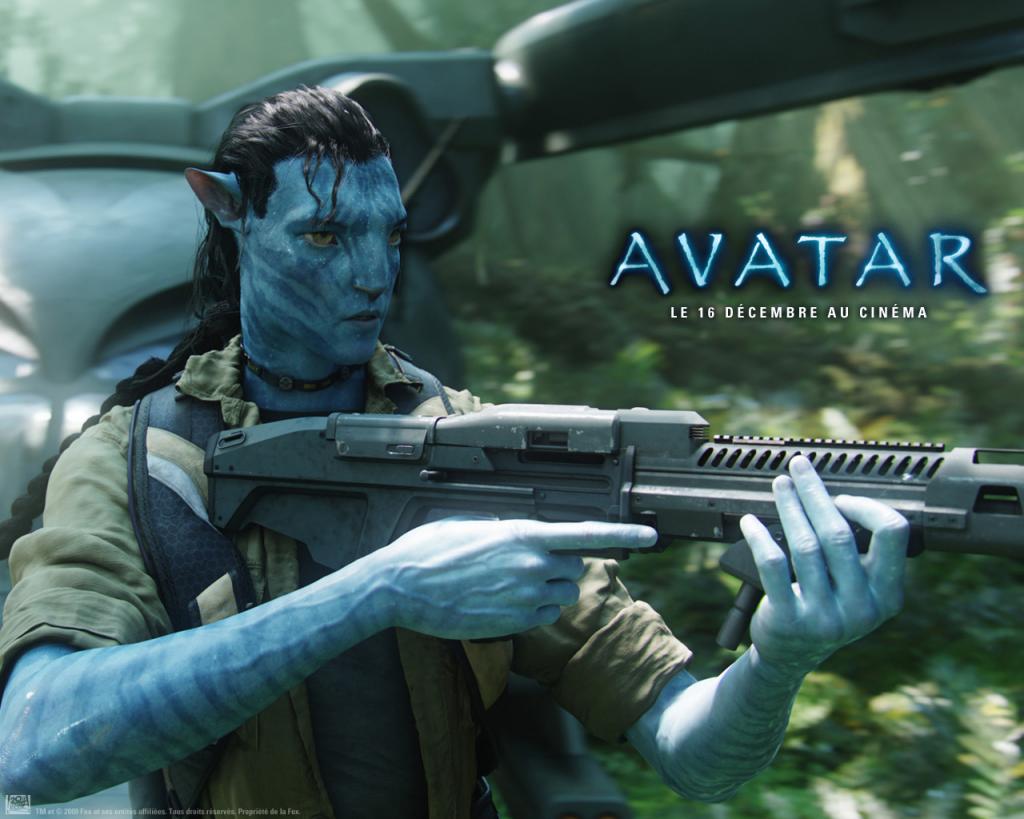 Wallpaper Habitant de Pandora arme AVATAR