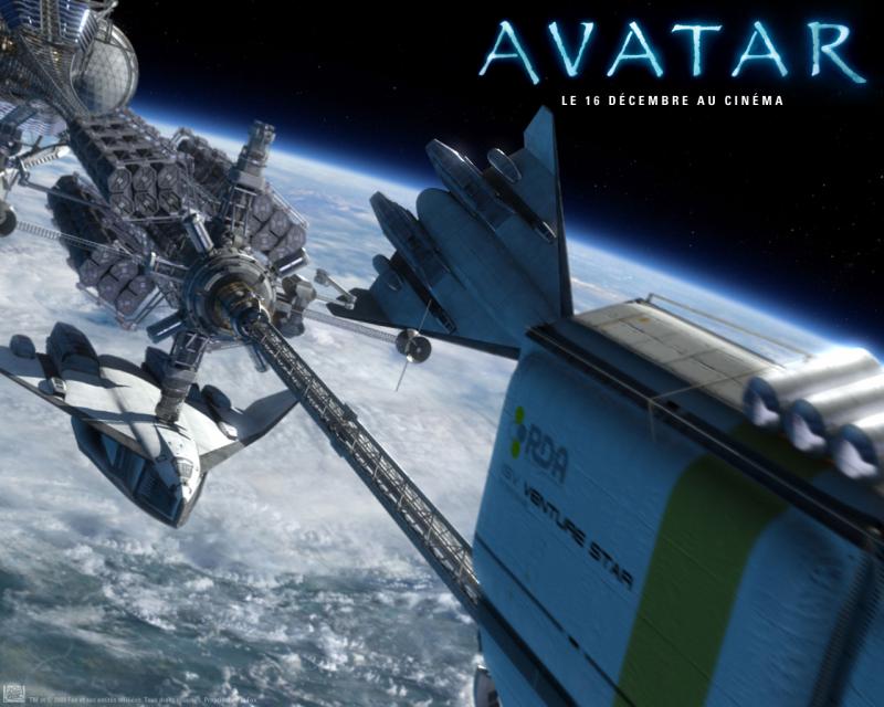 Wallpaper navettes station spatiale AVATAR