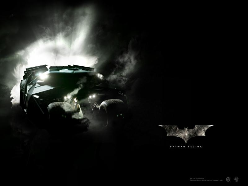 Wallpaper Batman begins Batmobil