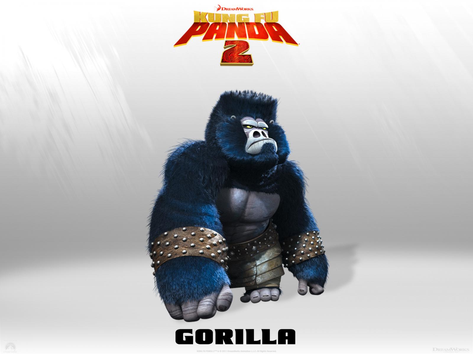 Wallpaper Kung Fu PANDA 2 Gorilla Cinema Video