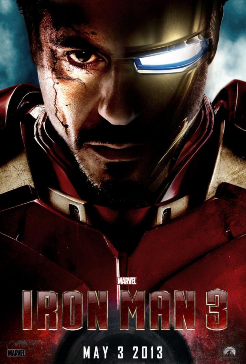 Wallpaper Affiche Iron Man 3 portrait Iron Man