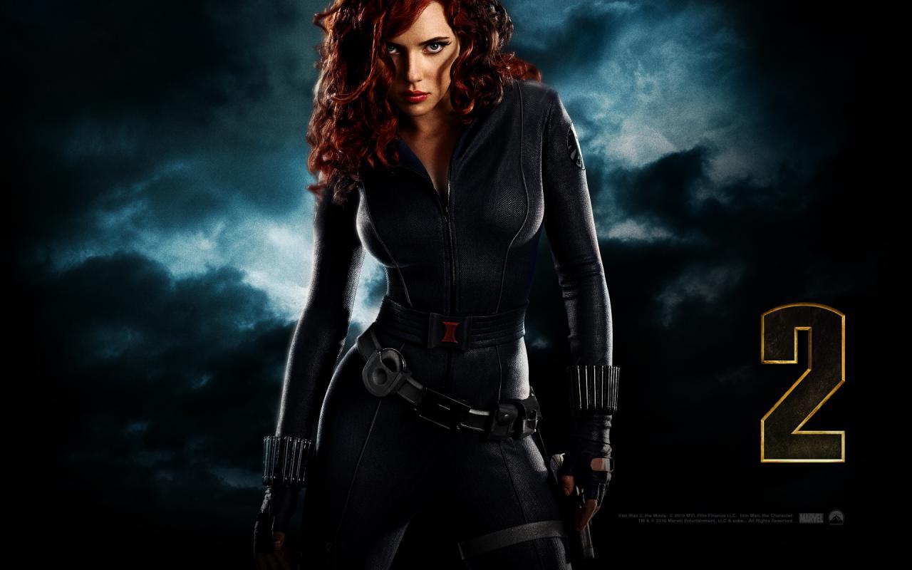 Wallpaper Iron Man 2 Natasha Romanoff Iron Man