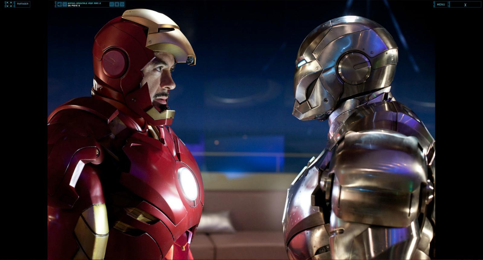Wallpaper Iron Man 2 Tony Stark VS James Rhodes Iron Man