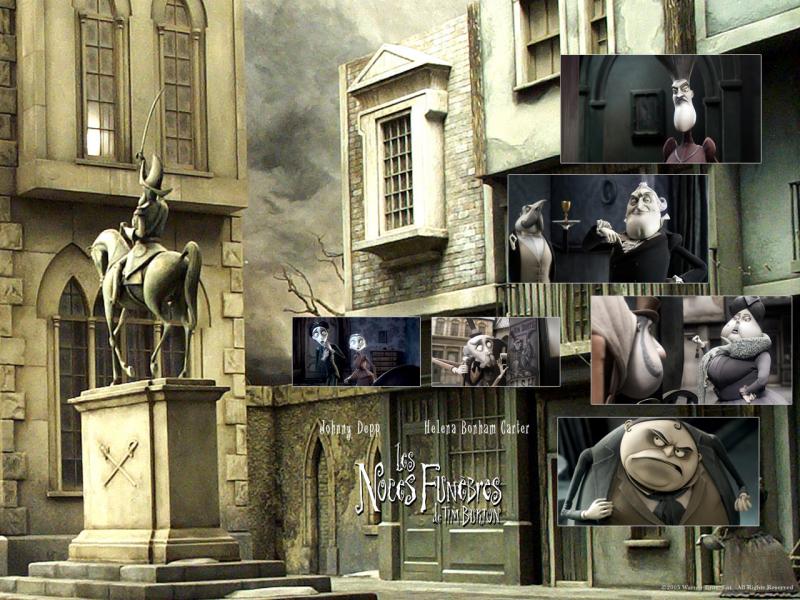 Wallpaper LES NOCES FUNEBRES de TIM BURTON Ville