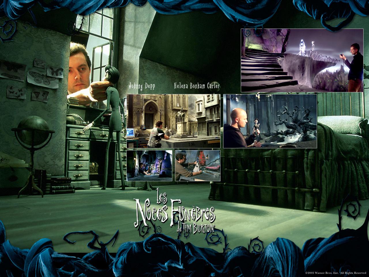 Wallpaper LES NOCES FUNEBRES de TIM BURTON making off