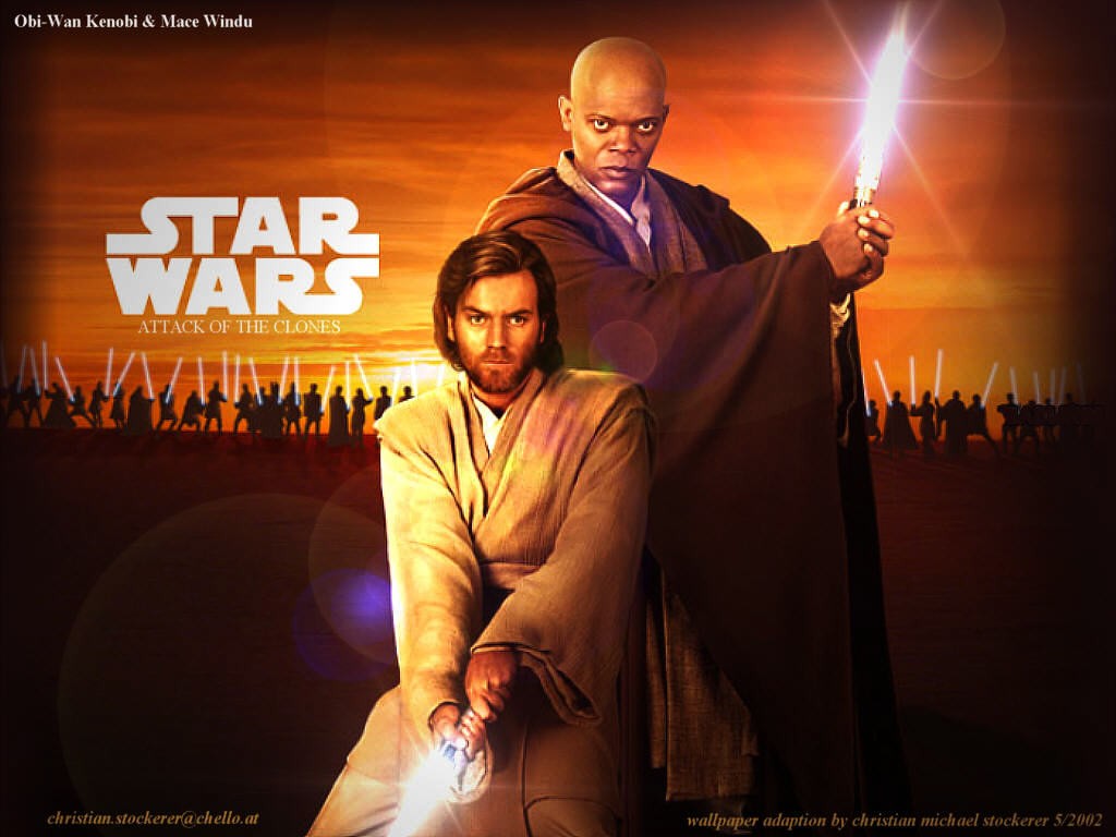 Wallpaper Obi & Windu Star Wars