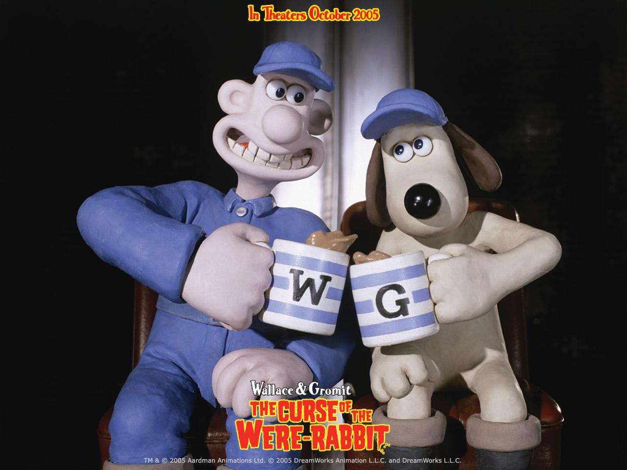 Wallpaper Mug Wallace et Gromit
