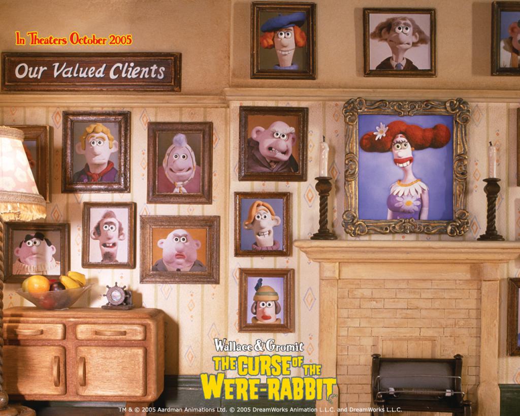 Wallpaper Portaits de Famille Wallace et Gromit