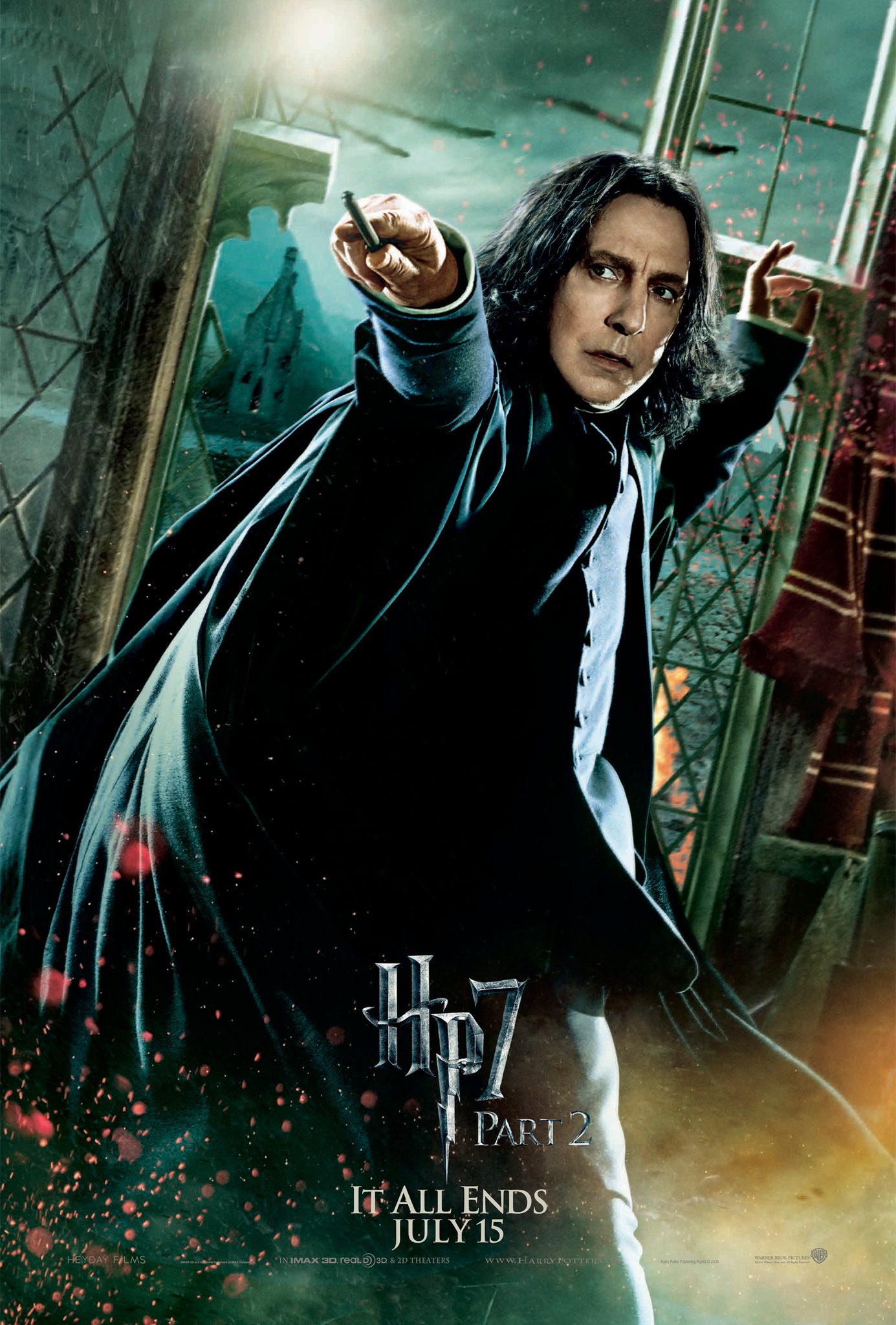 Wallpaper Harry Potter HP7 Part 2 poster - Snape