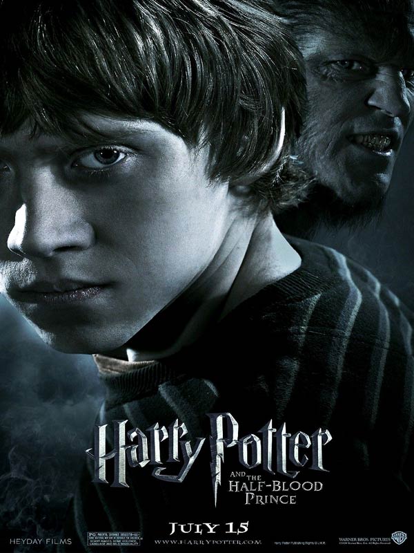 Wallpaper Ron Weasley noir et blanc Harry Potter