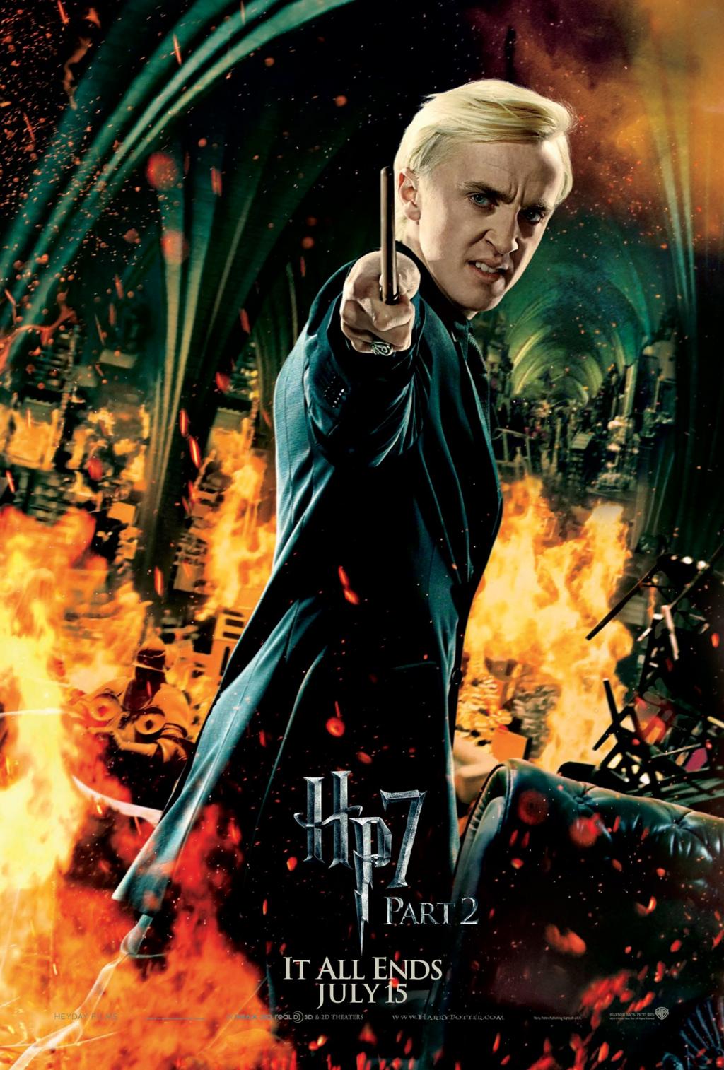 Wallpaper Harry Potter HP7 Part 2 poster - Draco